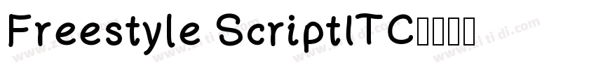 Freestyle ScriptITC字体转换